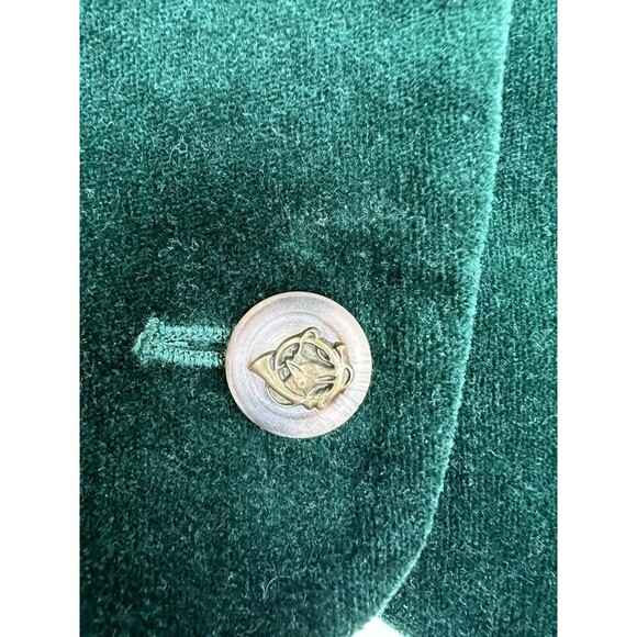 Susan Bristol New Traditions‎ Vest Women's 16 Green Velvet Embroidered Pockets - Picture 6 of 10